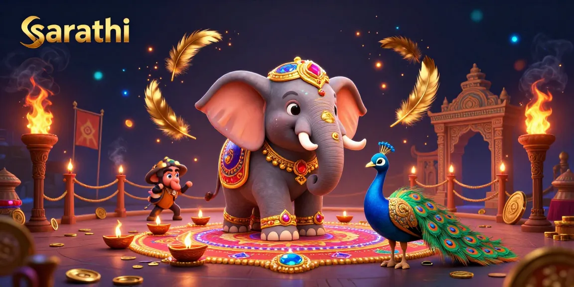 Sarathi enhances your gaming experience with an exciting 3D casino illustration featuring vibrant characters.