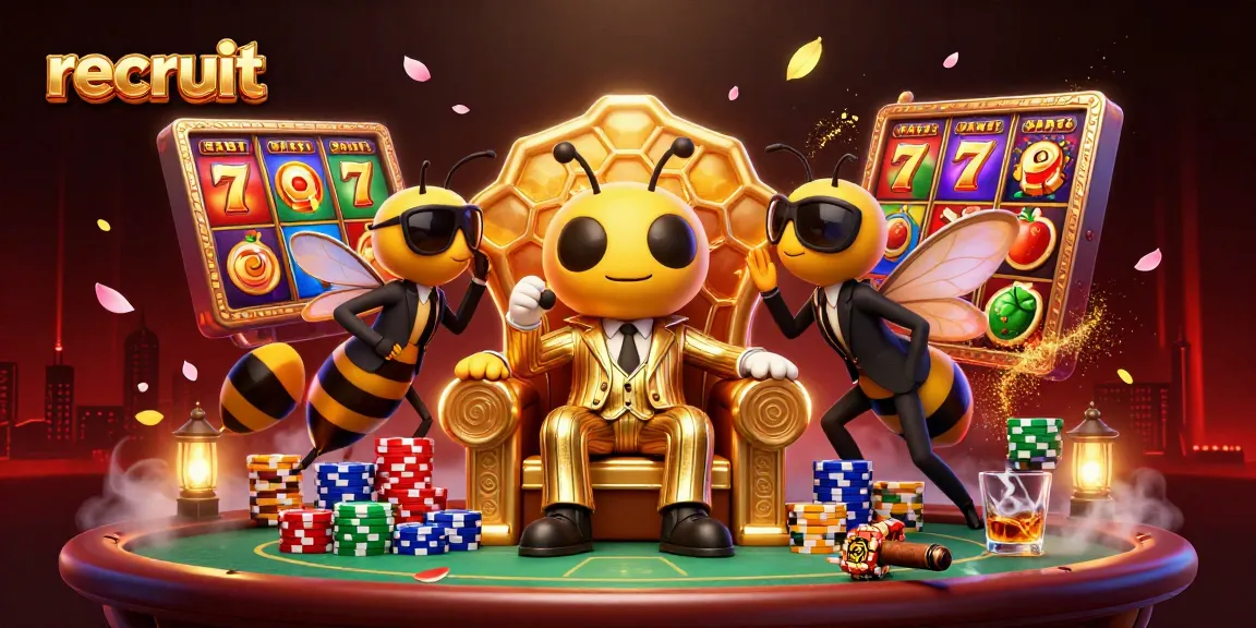 Slots and win strategies recruit beautifully illustrated in a dynamic casino scene.