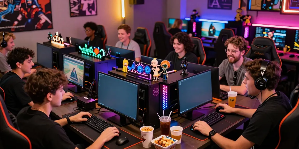 Gamers engaging in a vibrant online community focused on rokok88 gaming.